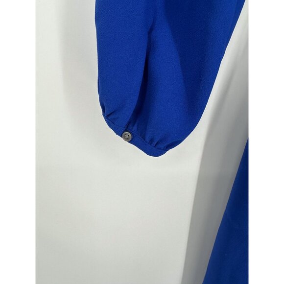 J. Crew 365 crepe wrap dress royal blue size 10 NWT - Picture 6 of 6